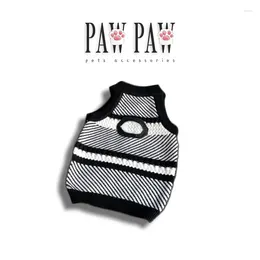 Dog Apparel PawPaw Vest Sweater Fashion Design Pet Winter Cloth Classic Puppy Clothes Schnauzer Pomeranian Toy Poodle Yorkshire