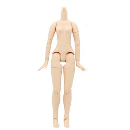 DBS blyth doll icy toy body small chest joint azone white skin dark natural for DIY custom 240111