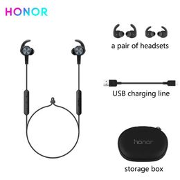 Headphones Honor xSport AM61 Bluetooth Headset IPX5 Waterproof BT4.1 Music Mic Control Wireless Sport Earphones for Android IOS