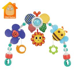 Baby Toy Crib Mobile Bed Bell Stroller Arch Musical Rattle Adjustable Clip Hanging 0 12 Months Educational Toys For born Gift 240111
