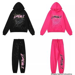 Pink Young Thug S5der Tracksuit 555555 Men Women Hoodie Web Jacket Sweatshirt Sder 555 Sider KH4R