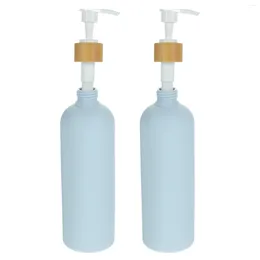 Storage Bottles 2 Pcs Sub-bottle Shower Gel Shampoo Lotion Pressure Pump Empty 2pcs Soap Dispenser