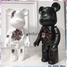 Action Toy Figures 400% Bearbrick Violent Bear Figure Corrosion Crystal Bearbrick Action Figures Figma Figurines Collections Doll Decorations Giftsvaiduryb