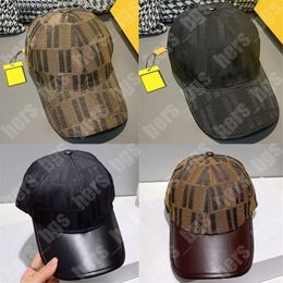 Mens Designer Baseball Cap Canvas Woman Designers Ball Caps Leather Patchwork F Fitted Hats Adjustable Bonnet Full Letters Casquette