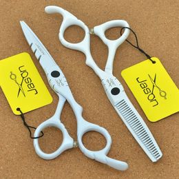 Jason 5.56 inch Professional Hair Shears Salon Haircut Cutting Scissors Japan Steel Barber Hairdressing Thinning Scissor A0066D 240112