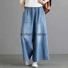 Women's Jeans Pants Capris Mom Wide Leg Pant Women High Waist Jean Baggy Clothes Korean Fashion Clothing 2022 Streetwear Y2k Urban Warm