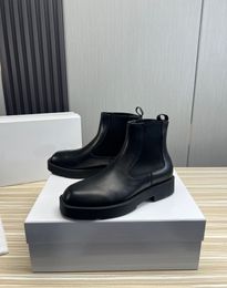 2024 Men Ankle Boots Platform Martin Boots Brand Designer Fashion Party Dress Shoes Male Outdoor Motorcycle Boots Size 38-45