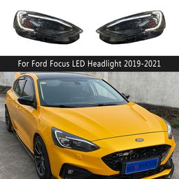 Daytime Running Light Dynamic Streamer Turn Signal For Ford Focus MK4 LED Headlight 19-21 Front Lamp Auto Parts High Beam Angel Eye