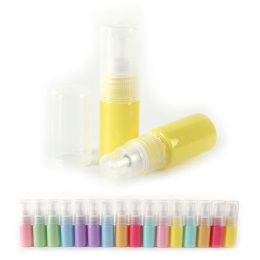 wholesale 50Pcs/lot 10ml Colourful Empty Refillable Clear Plastic Pump Bottle Ideal for Lotion Cream Essential Oil Travel Small Containe LL