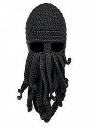 Knitted Face Mask Octopus Knitted Windproof Hat Wool Ski Face Masks Event Party Halloween Knitted Hat Squid Cap Beanie Cool Gifts 6741782