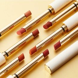 PIPL Small Tube Lipstick Velvet Matte Niche Brand Waterproof And Sweat Resistant Bean Paste Color Milk Tea Lambskin 240111