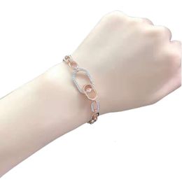 Swarovskis Bracelet Designer Women Top Quality Bangle Beating Heart Ring Bracelet Female Element Crystal Jumping Heart Bracelet Female