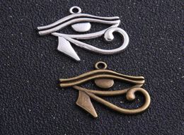 60pcs 2632mm Two Colour Rah Egypt Eye Of Horus Egyptian Charms Pendants for Necklace Bracelet Jewellery Making6398877