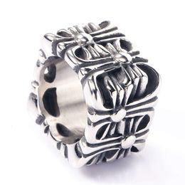 Хромированные ювелирные ювелирные дизайнер CH Cross Chrome Ring Men Men Unisex Fashion Finger Bague Mens Heart Jewelry Классические кольца подарки 882