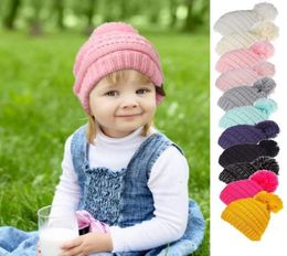 Soft Baby Hat Autumn Winter Boys Girls Warm Hats Cap Newborn Infant Candy colour knitted Hat Beanies Cotton Kids Accessories6271882