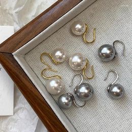 Dangle Earrings Chic Imitated Pearl Accessories For Women Trendy Jewellery Vintage Earring Classic Korean Style Exquisite Charm Jewellery