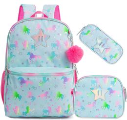 Meetbelify Backpack for Gilrs Backpacks for Elementary Students Kids School Backpack with Lunch Box for Teen Girls 240111
