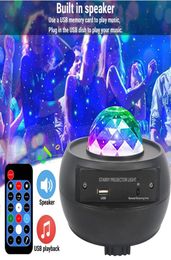 LED Effects Sky Laser Lamp Star Projector Ocean Wave Night Light with Bluetooth Speaker for Home Kids Adults Room Decoration8683327