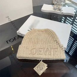 Designer Beanie Hat Loewee Hat Official Quality Beanie Caps Mens Women Winter Popular Wool Warm Knit Hat Versatile Clothing J3WC