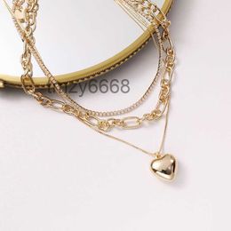 Designer Necklace New Fashion 18k Love Multi Layered Diamond Collar Chain Personalised Temperament Pendant Gifts UKZ1