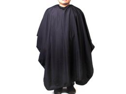 Iron Buckle Round Neck Hairdressing Cape Salon Barber Hair Cutting Gown Cover Large 140 x 120cm Black2650243