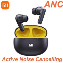 Earphones XIAOMI ANC Bluetooth 5.3 Earphones Active Noise Cancelling T80s Wireless In Ear Buds Original Headphones Builtin Microphone