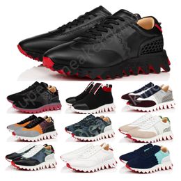 Designer Red Bottoms LoubiShark Casual Shoes Outdoor Sneakers Couple Sports Shoes Men Women Brands Casual Walking Fashion Trainers EU35-46 With Box