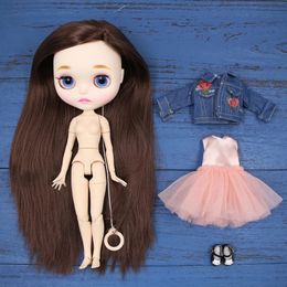 ICY DBS Blyth Doll combination doll with clothes shoes matte face shiny 16 bjd 30cm anime toy girls gift 240111