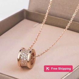 Pendant Necklaces Luxury jewelry diamond bvlgary necklace designer for women Platinum Rose Gold chain 925 sterling silver jewelry Ceramic womens necklace wedding