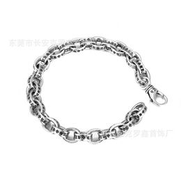 Designer CH Bracelet for Women Chromes Letter Hip-hop Personality Male Female Couple Chain Body Heart Cross Jewelry Men Bracelets Classic Bangle 1UFC