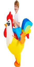 Special Occasions Kids Child Inflatable Rooster Costume Animal Mascot Anime Dress Suit Halloween Party Cosplay Costumes for Boys Girls 2209148852681