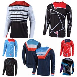 Motorcycle long-sleeved T-shirt outdoor sports bike riding clothes for men and women casual breathable plus size quick-drying clothes.