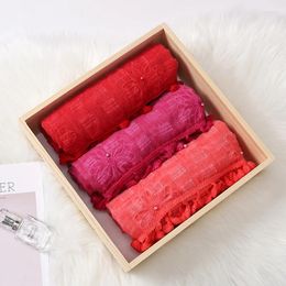 Ethnic Clothing 3pcs/Box Luxury Embroidered Pearl Hijab Scarf Women Solid Colour Muslim Cotton Linen Tassel Shawl Wrap Headscarf Foulard