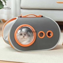 Cat Carriers Crates Houses Carrier Bag With Window Transparent Foldable Pet Handbag Space Capsule Outdoor Travel Backpack Totebag Suppliesvaiduryd