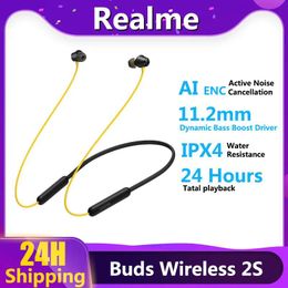 Headphones Realme Buds Wireless 2S Wireless Earphone Bluetooth 5.3 AI ENC Noise Cancelling 24 Hour Battery Life Heaphone For realme 10 Pro