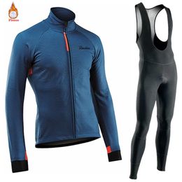 Set Maglia da ciclismo invernale 2022 Squadra sportiva Raudax Panno morbido invernale Abbigliamento da ciclismo MTB Giacche da ciclismo Ropa Ciclismo Verano