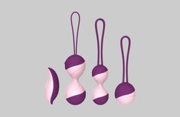 Adult Product Vibrators New Dual Colour Series Kegel Ball Exercise 2 in 1 Postpartum Women's Set