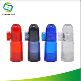 Smoking Pipes Hot selling acrylic snuff bottle bullet nose snuff plastic material can be carried