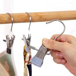 Hangers 12 PCS Laundry Hanging Hooks Clips As Shown Stainless Steel For Closet Socks Clothes Drying