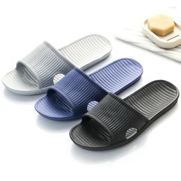 Slippers 0737 Summer Men Indoor Floor Flat Shoes Eva Flip Flops Man Woman Non-slip Bathroom Home Zapatillas De H