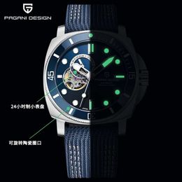 stealth Series Men s Night Glow Machine Precision Steel Fully Automatic Mechanical High Beauty Watch