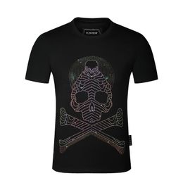 PLEIN BEAR T SHIRT Mens Designer Tshirts Brand Clothing Rhinestone PP Skulls Men T-SHIRT ROUND NECK SS SKULL Hip Hop Tshirt Top Tees 16842