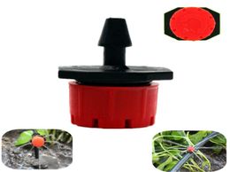 500PCS 8Holes Red Adjustable Flow Dripper Micro Nozzle Dripper Emitter Drip Irrigation Sprinkler Nozzle Garden Watering Fittings Y7886777