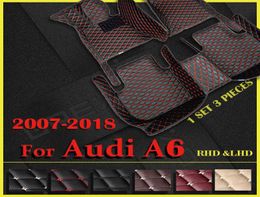 Floor Mats Carpets Car floor mats for A6 Wagon 2007 2008 2009 2010 2011 2012 2013 2014 2015 2016 2017 2018 Custom auto foot Pads 09291378518