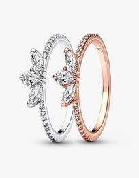 925 Sterling Silver Sparkling Herbarium Cluster Ring For Women Wedding Rings Fashion Engagement Jewellery Accessories6031684