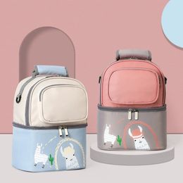 Insulation Bag Milk Storage Maternity Cooler Double Layer Fresh Keeping Baby Food Backpack Feeding Bottle For Mother 240111