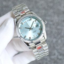 Zegarek projektantów męskich zegarków damskich Wysokiej jakości 36 mm automatyczny ruch mody wodoodporny szafir szafirowy Montres Armbanduhr Pary zegarki ładne