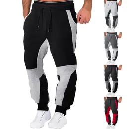 Men's Pants Fashion Mens Sport Color Bandage Casual Loose Sweatpants Drawstring Multi Pocket Trousers Cargo Pant Pantalones De Hombre