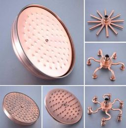 8 inch Antique Vintage Red Copper Round Bathroom Rain Shower Head Home Bathroom Product Standard 12quot zsh257 H09119386731