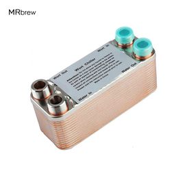 Super Efficient 203040 Plates Heat Exchanger Wort Chiller Stainless Steel Counter Flow Bar Homebrew Beer Cooler Tools 240111